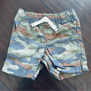 Carter's Baby Boy Camo Pull-On Woven Knit Shorts | Size: 18m.